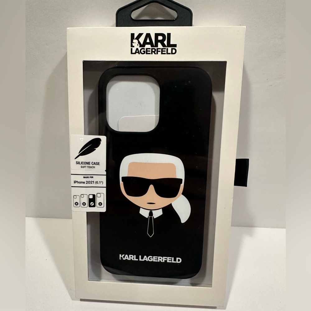 Karl Lagerfeld Black iPhone Silicone Case Cover